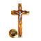 Olive wood crucifix