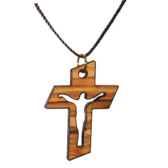 Wooden crucifix Pendant