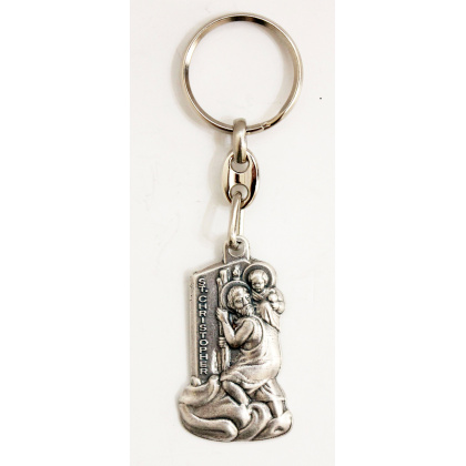 saint christopher key chain