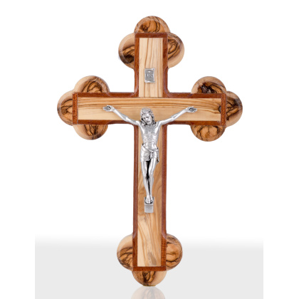 Olive Wood Mahogany Wood Crucifix