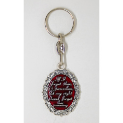 If I FORGET THEE JERUSALEM Keychain