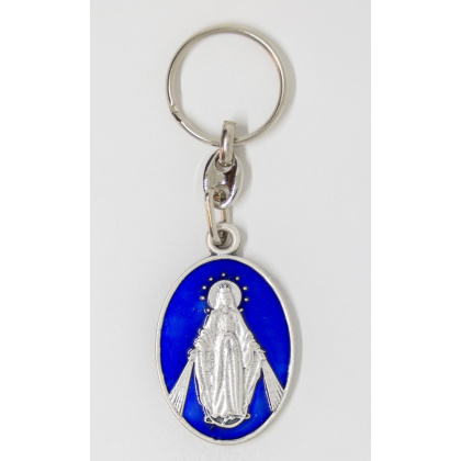 Our Lady of Miraculous medal keychain