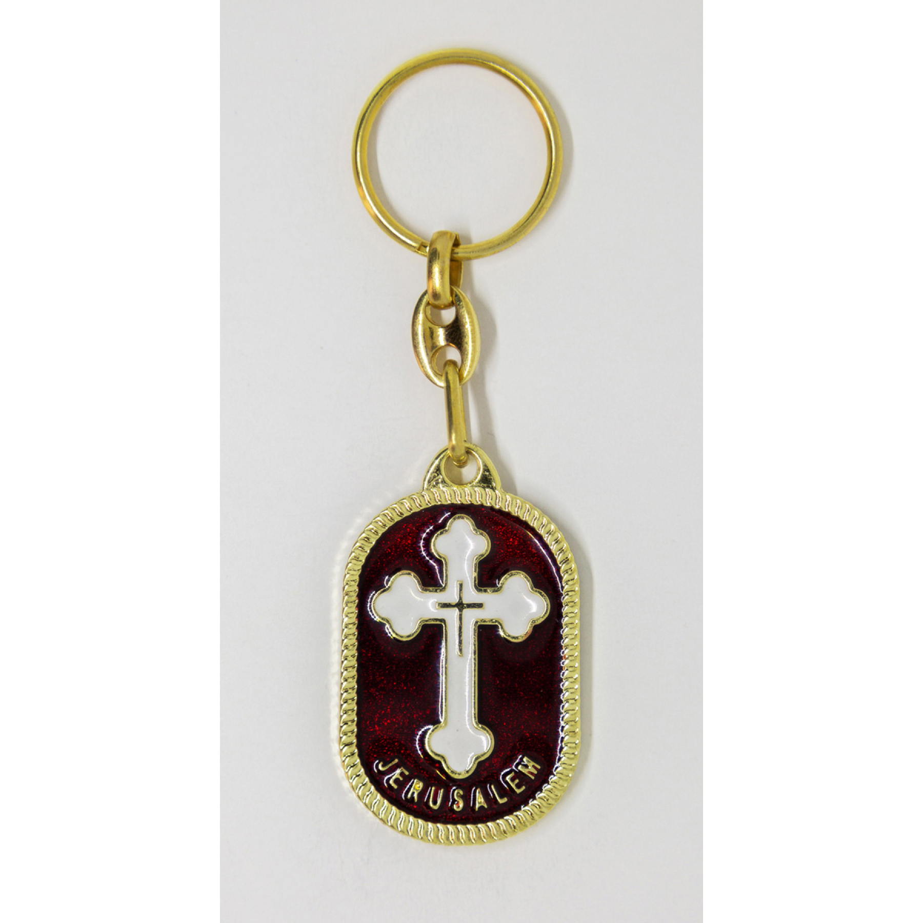 Orthodox cross keychain