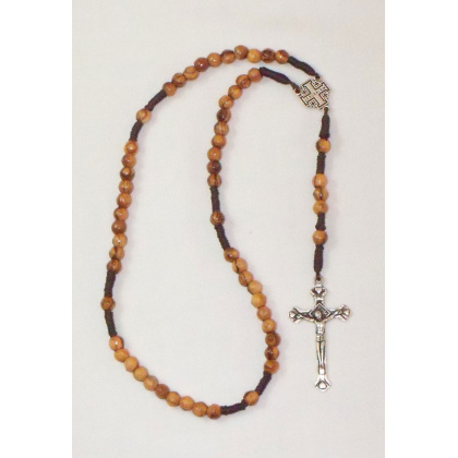 Rosary with Jerusalem cross